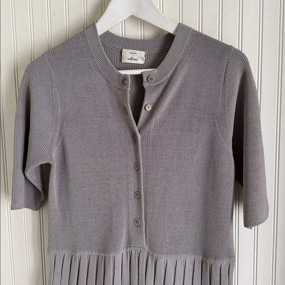 Wilfred Aritzia GRAY Landers Midi Dress - Picture 5 of 9